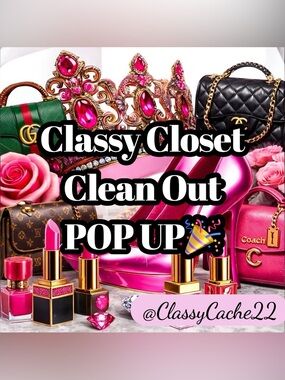Pop UP SHOW! Notification for live auction clear out closet show!